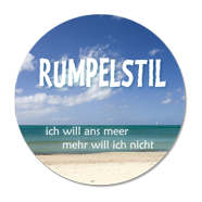 Aufkleber  "Ich will ans Meer..."